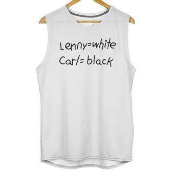 Lenny White Carl Black Unisex Tank Top | Favorety AU