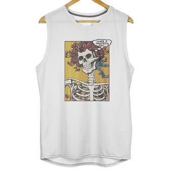 Liquid Blue Dead Pop Art Bertha Have A Grateful Ss Unisex Tank Top | Favorety