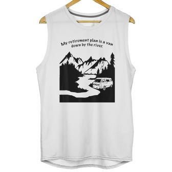 Living In A Van Down By The River Camping And Hiking Unisex Tank Top | Favorety CA