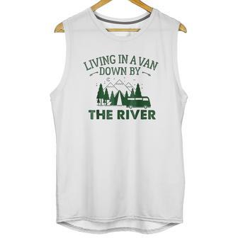 Living In A Van Down By The River Summer Camping Home Unisex Tank Top | Favorety DE