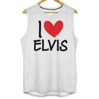 I Love Elvis Name Personalized Men Guy Bff Friend Heart Boys Unisex Tank Top | Favorety UK