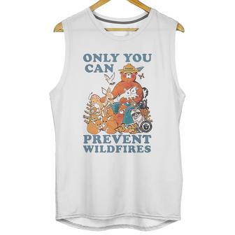 Luv Smokey Bear Only You Can Prevent Wild Fires Ringer Unisex Tank Top | Favorety UK