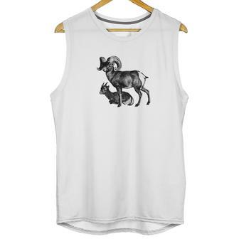 Majestic Bighorn Sheep Print Unisex Tank Top | Favorety DE