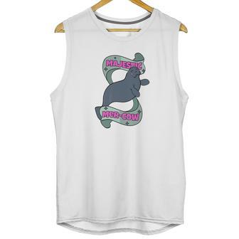 Manatee Majestic Mercow Funny Pun Unisex Tank Top | Favorety