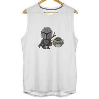 Mandalorian Cute Chibi Unisex Tank Top | Favorety DE