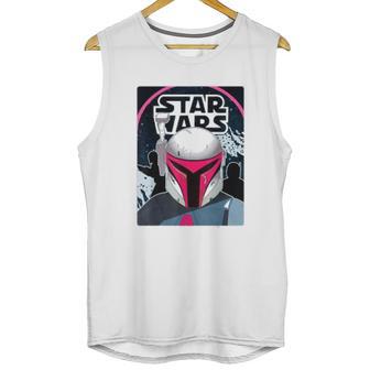 The Mandalorian Neon 80S Comic Cover Unisex Tank Top | Favorety AU