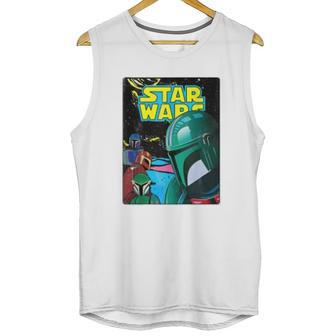 The Mandalorian Retro Comic Unisex Tank Top | Favorety CA