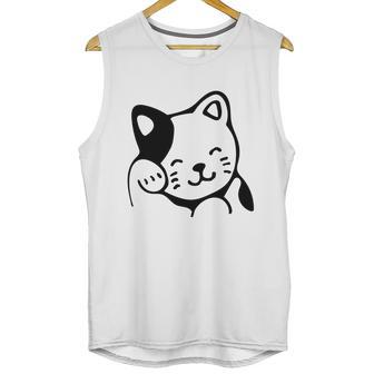 Maneki Neko Shirt Asian Good Luck Cat Unisex Tank Top | Favorety AU