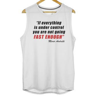 Mario Andretti Quote Unisex Tank Top | Favorety UK