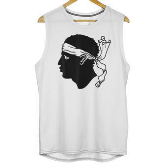 Maure Moors Head Sardinia Corsica Graphic Unisex Tank Top | Favorety DE