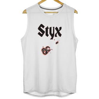 Men Styx Logo Custom Retro Royalblue Unisex Tank Top | Favorety