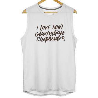 Mini Australian Shepherd I Love Minnie Aussies Gift Unisex Tank Top | Favorety CA