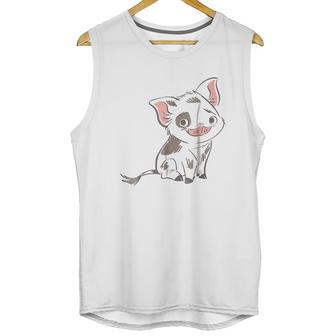 Moana Pua Drawn Smile Graphic Unisex Tank Top | Favorety