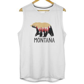 Montana Vintage Grizzly Bear Nature Outdoor Souvenir Gift Unisex Tank Top | Favorety