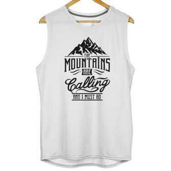 Mountains Calling - Mountains Climb - Mountaineering T-Shirt Unisex Tank Top | Favorety