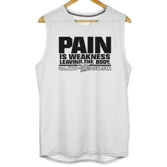 Navy Seals Pain Is Weakness Leaving The Body Unisex Tank Top | Favorety CA