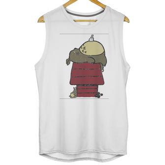 My Neighbor Peanut Totoro Snoopy Peanuts Neighbor Ghibli Japan Unisex Tank Top | Favorety