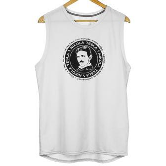 Nikola Tesla By Brigid Ashwood Scientist Fun Unisex Tank Top | Favorety