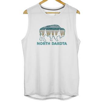 North Dakota Bison Vintage American Buffalo Souvenir Gift Unisex Tank Top | Favorety DE