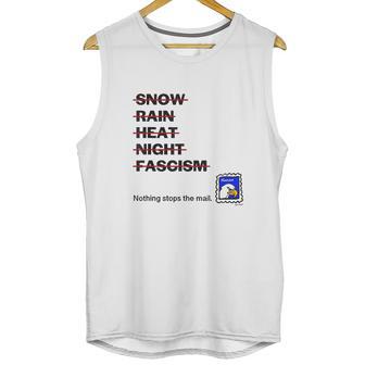 Nothing Stops The Mail Show Support For The Usps Postal Unisex Tank Top | Favorety CA