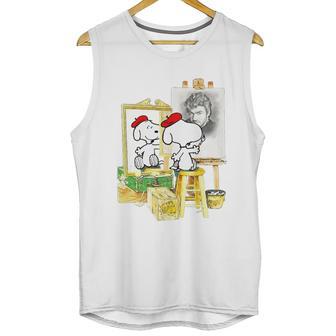 Painting George Michael Unisex Tank Top | Favorety