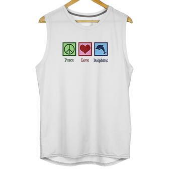 Peace Love Dolphins Unisex Tank Top | Favorety AU