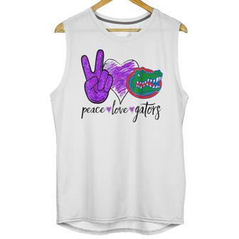 Peace Love Gators Crocodile Lovers Alligator Unisex Tank Top | Favorety CA