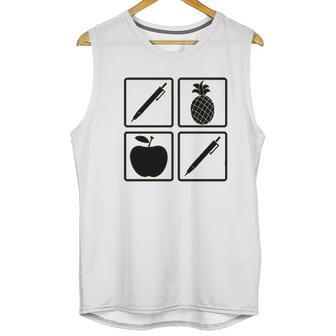 Pen Pineapple Apple Pen Unisex Tank Top | Favorety UK