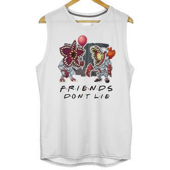 Pennywise Demogorgon Friends Don’T Lie Unisex Tank Top | Favorety UK