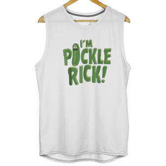 I Am Pickle Rick Pickle Text Unisex Tank Top | Favorety