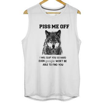 Piss Me Off Wolf Unisex Tank Top | Favorety