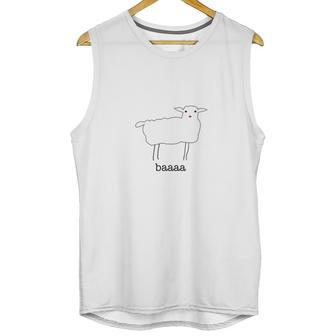 Ponypoor Tees Baaa Sheep With Logo On Back Unisex Tank Top | Favorety