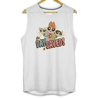 Powerpuff Girls The Day Is Saved Pattern Unisex Tank Top | Favorety UK