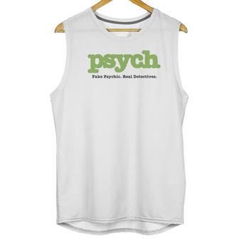 Psych Title Heather Ringer Unisex Tank Top | Favorety AU