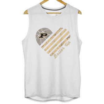 Purdue Boiler Up Heart Unisex Tank Top | Favorety DE