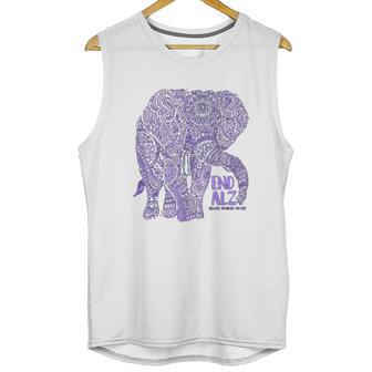 Purple Elephant Alzheimer Awareness Unisex Tank Top | Favorety UK