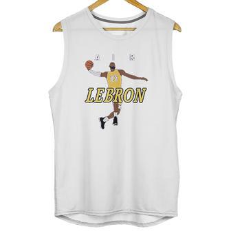 Purple Los Angeles Lebron Air Pic Unisex Tank Top | Favorety