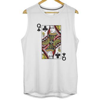 Queen Of Clubs Blackjack Playing Cards Unisex Tank Top | Favorety CA