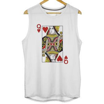 Queen Of Hearts Blackjack Cards Unisex Tank Top | Favorety UK