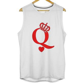 Queen Of Hearts King Of Hearts Playing Cards Deck Of Cards Unisex Tank Top | Favorety UK