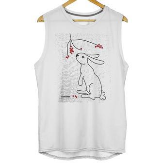 Rabbit And Winter Berries Unisex Tank Top | Favorety UK