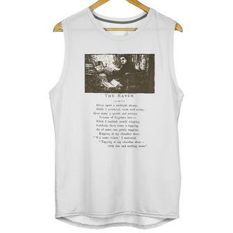 Raven Midnight Dreary Nevermore Literature Edgar Allan Poe Unisex Tank Top | Favorety UK