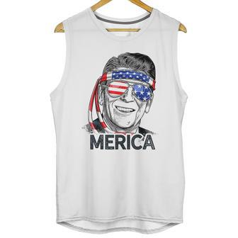 Reagan Ronald Merica 4Th Of July Unisex Tank Top | Favorety