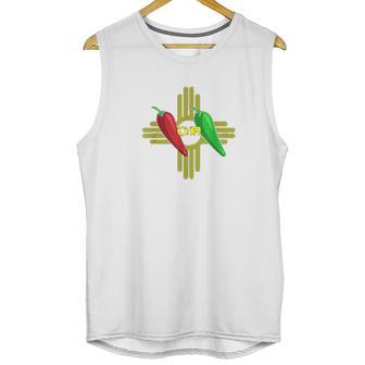 Red Or Green Chile Hatch New Mexico Zia Unisex Tank Top | Favorety