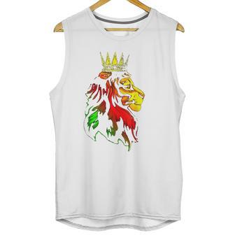 Reggae Rasta Lion Rastafarian Unisex Tank Top | Favorety