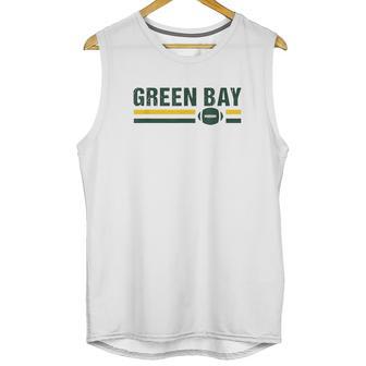 Retro Football Stripe Green Bay Football Wisconsin Green Bay Unisex Tank Top | Favorety DE