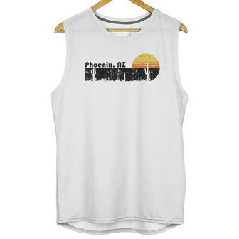 Retro Phoenix Arizona Desert Sunset Vintage Unisex Tank Top | Favorety UK