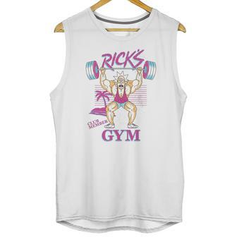 Rick Morty Ricks Gym Neon Beach Unisex Tank Top | Favorety AU