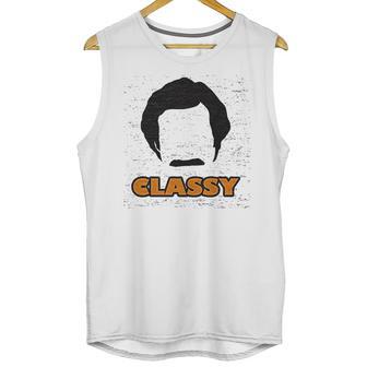 Ripple Junction Anchorman 2 Classy With Rons Hair Shape Unisex Tank Top | Favorety CA