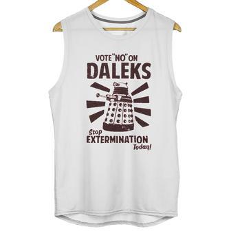 Ripple Junction Doctor Who Vote No To Daleks Adult Unisex Tank Top | Favorety DE